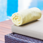 Man Black Solid Towel demo with attribute