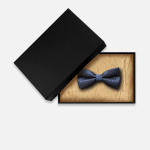 Man Black Solid Tie Second